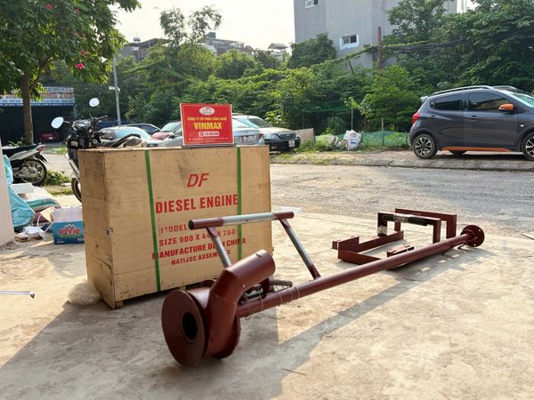 Bộ Hút Bùn, Cát Sử Dụng Đầu Nổ D18 Mát Gió Phi 100mm