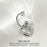  Khuyên Tai Thép Xi Mạ Dia Septum - Mẫu 116 