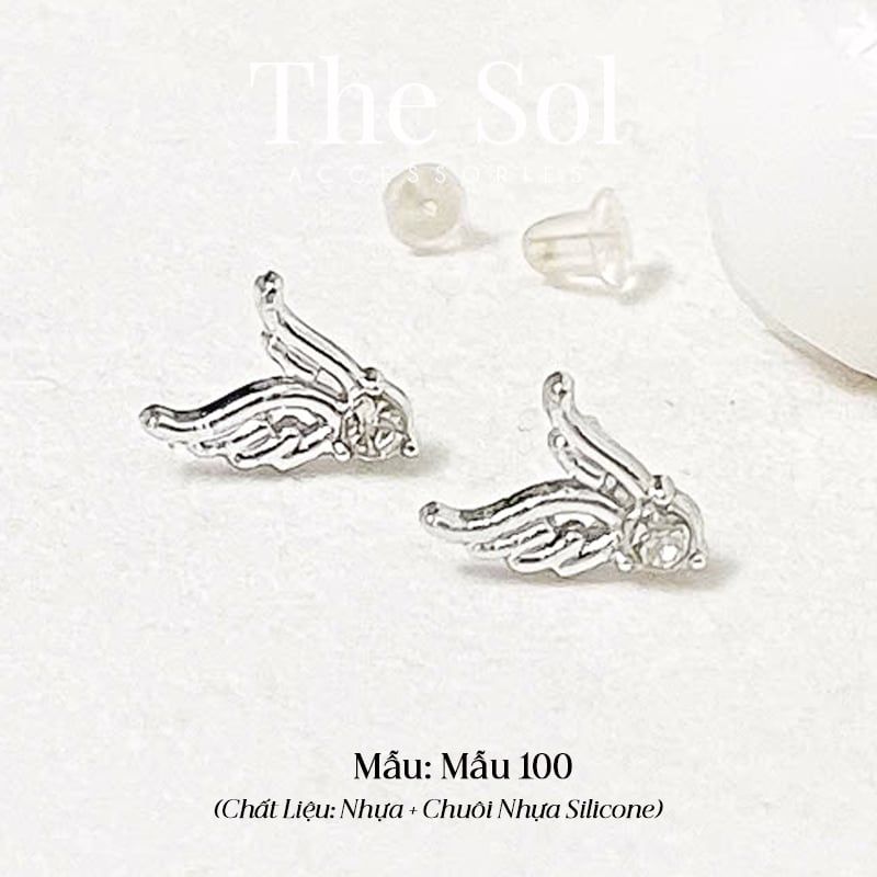  Bông Tai Nhựa 7K - BTN001 / BTN002 / BTN003 / BTN004 