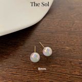  Bông Tai Hàn Quốc Hologram Pearl - 8mm 