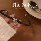  Choker Hàn Quốc Double Circles 