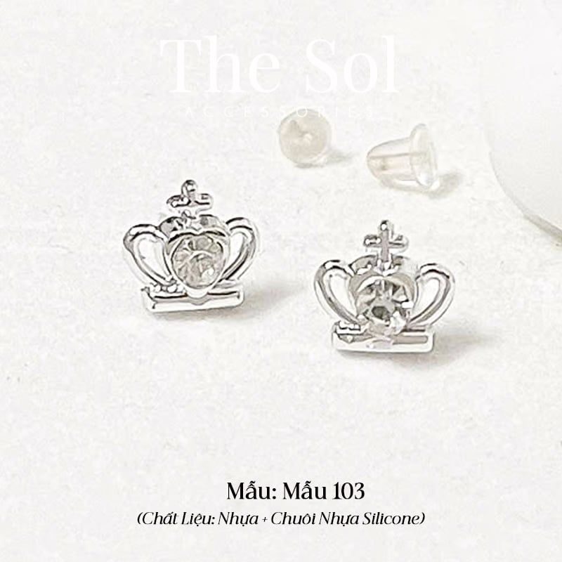  Bông Tai Nhựa 7K - BTN001 / BTN002 / BTN003 / BTN004 