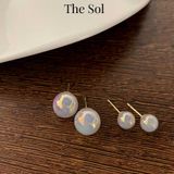  Bông Tai Hàn Quốc Hologram Pearl - 8mm 