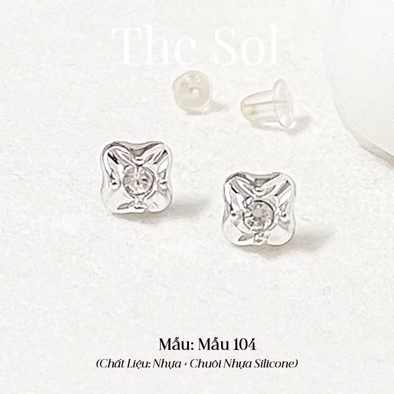  Bông Tai Nhựa 7K - BTN001 / BTN002 / BTN003 / BTN004 