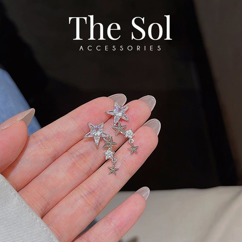  Bông Tai Hàn Quốc Star On Star 