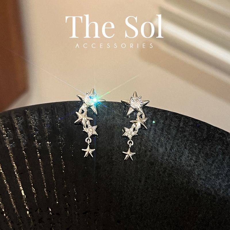  Bông Tai Hàn Quốc Star On Star 