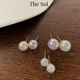  Bông Tai Hàn Quốc Hologram Pearl - 8mm 