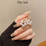  Bông Tai Hàn Quốc Mini Circle Pearl 