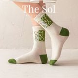  Tất Hàn Quốc Cổ Cao - Green Bunny 