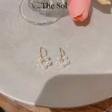  Bông Tai Hàn Quốc Mini Circle Pearl 