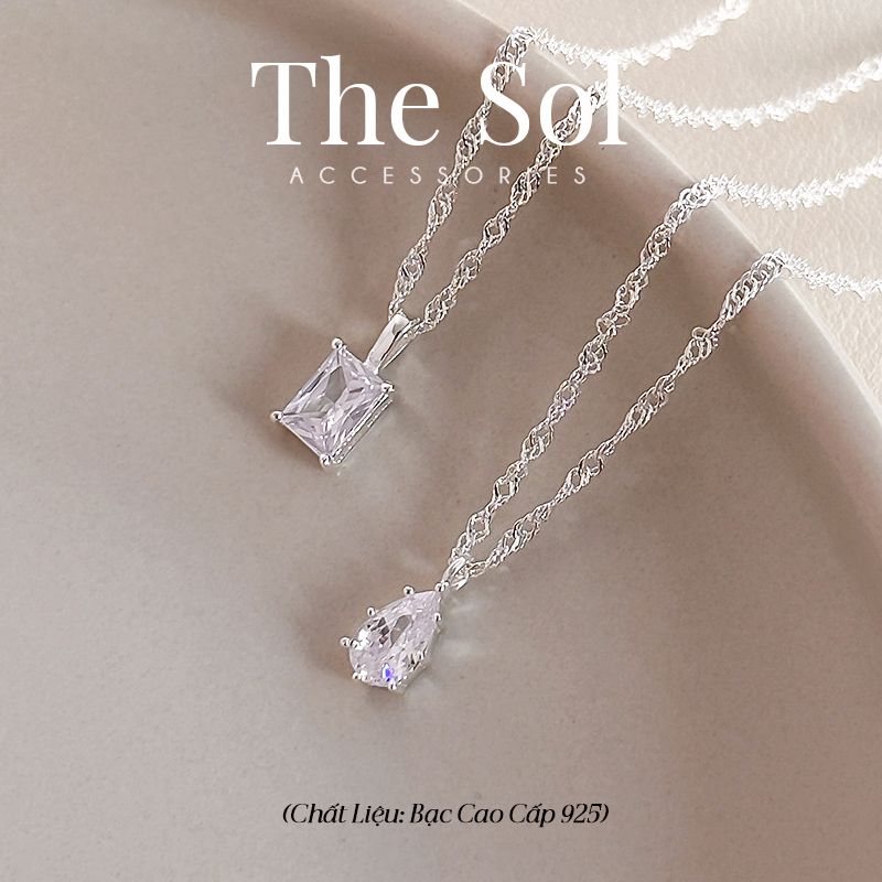  Dây Chuyền Bạc Emeral Diamond 