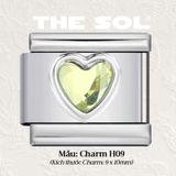  Charm Titan Italian Bracelet - Colour Heart 