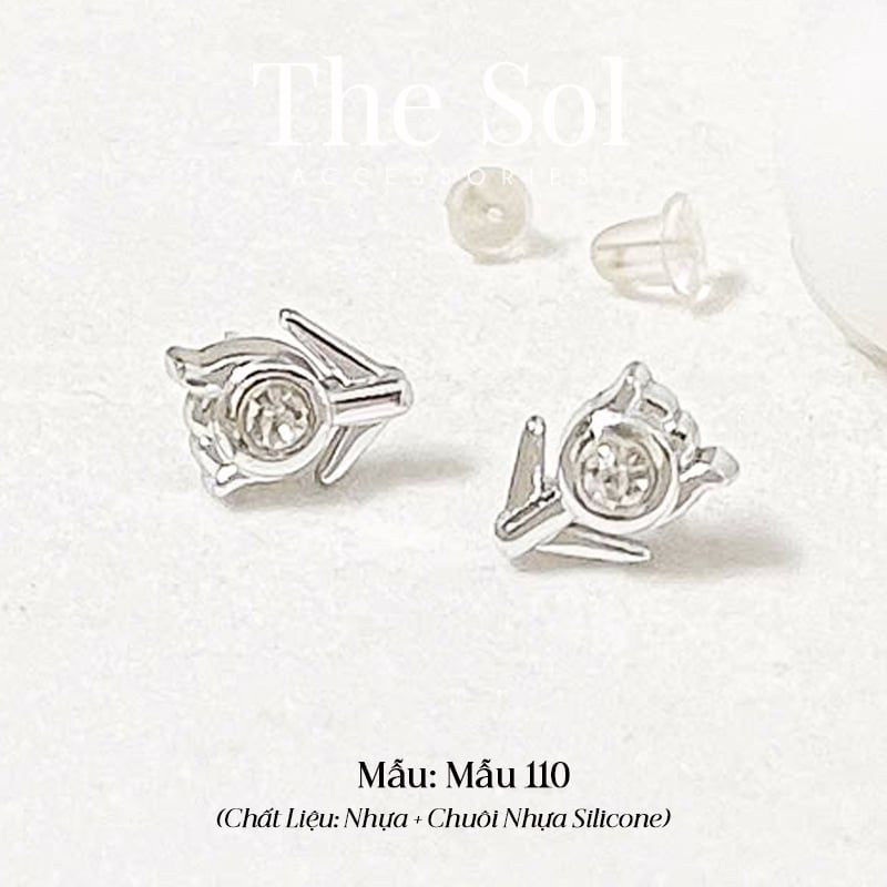  Bông Tai Nhựa 7K - BTN001 / BTN002 / BTN003 / BTN004 