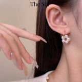  Bông Tai Hàn Quốc Mini Circle Pearl 