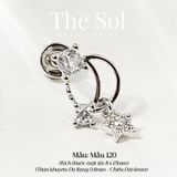  Khuyên Tai Thép Xi Mạ Mini Sky - Mẫu 120 