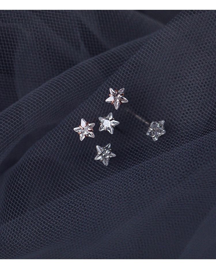  Bông Tai Bạc Basic Ngọc - Star 