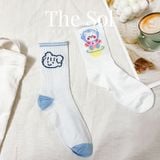  Tất Hàn Quốc Cổ Cao - Blue Girl 