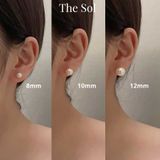  Bông Tai Hàn Quốc Hologram Pearl - 8mm 