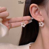  Bông Tai Hàn Quốc Mini Circle Pearl 