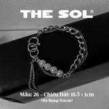  Lắc Tay Titan Unisex 4 Reflective Beads - Mẫu 26 