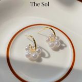  Bông Tai Hàn Quốc Mini Circle Pearl 