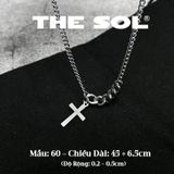  Dây Chuyền Titan Unisex Mini Chain Cross - Mẫu 60 