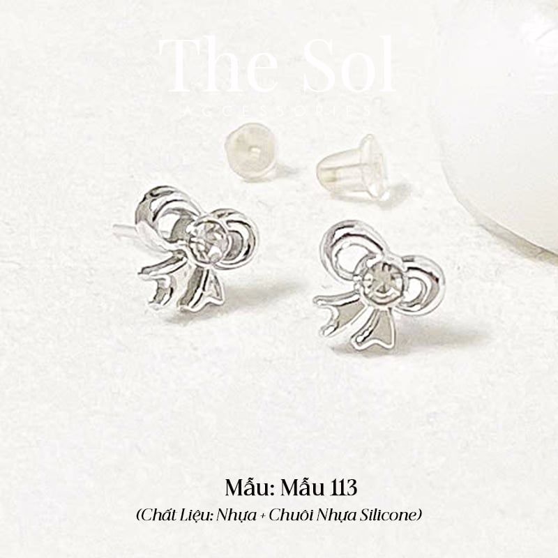  Bông Tai Nhựa 7K - BTN001 / BTN002 / BTN003 / BTN004 