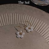  Bông Tai Hàn Quốc Mini Circle Pearl 