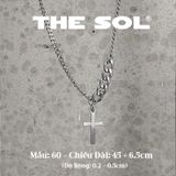  Dây Chuyền Titan Unisex Mini Chain Cross - Mẫu 60 