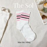  Tất Hàn Quốc Cổ Cao - Colour Lines 