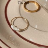  Nhẫn Titan Freshwater Pearls 