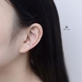  Bông Tai Bạc Basic Ngọc 