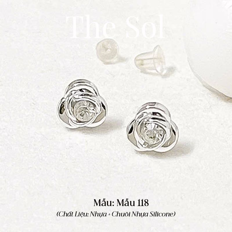  Bông Tai Nhựa 7K - BTN001 / BTN002 / BTN003 / BTN004 