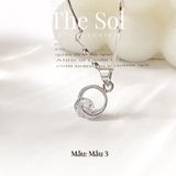  Dây Chuyền Hàn Quốc Diamond In Circle 