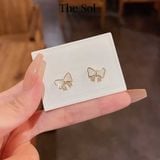  Bông Tai Hàn Quốc Mini Golden Bow 