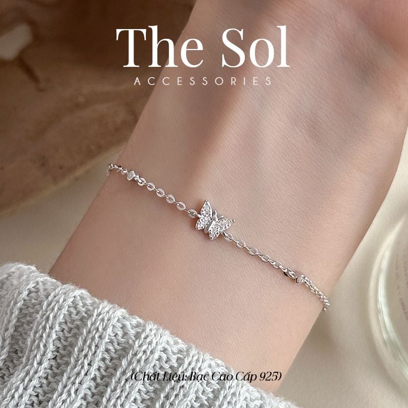  Lắc Tay Bạc Mini Butterfly 