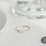  Nhẫn Titan Freshwater Pearls 