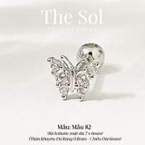  Khuyên Tai Thép Xi Mạ Dia Butterfly - Mẫu 82 