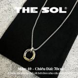  Dây Chuyền Titan Unisex Golden Ring - Mẫu 49 