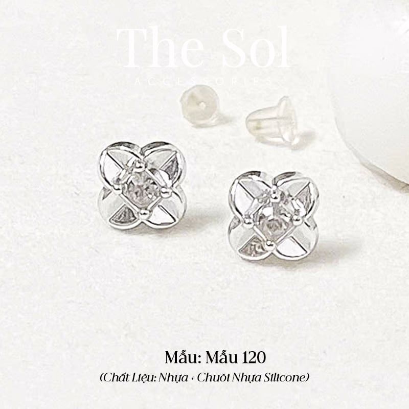  Bông Tai Nhựa 7K - BTN001 / BTN002 / BTN003 / BTN004 