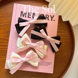  Kẹp Tóc Hàn Quốc Pink Ribbon & Bow - 1 Chiếc 