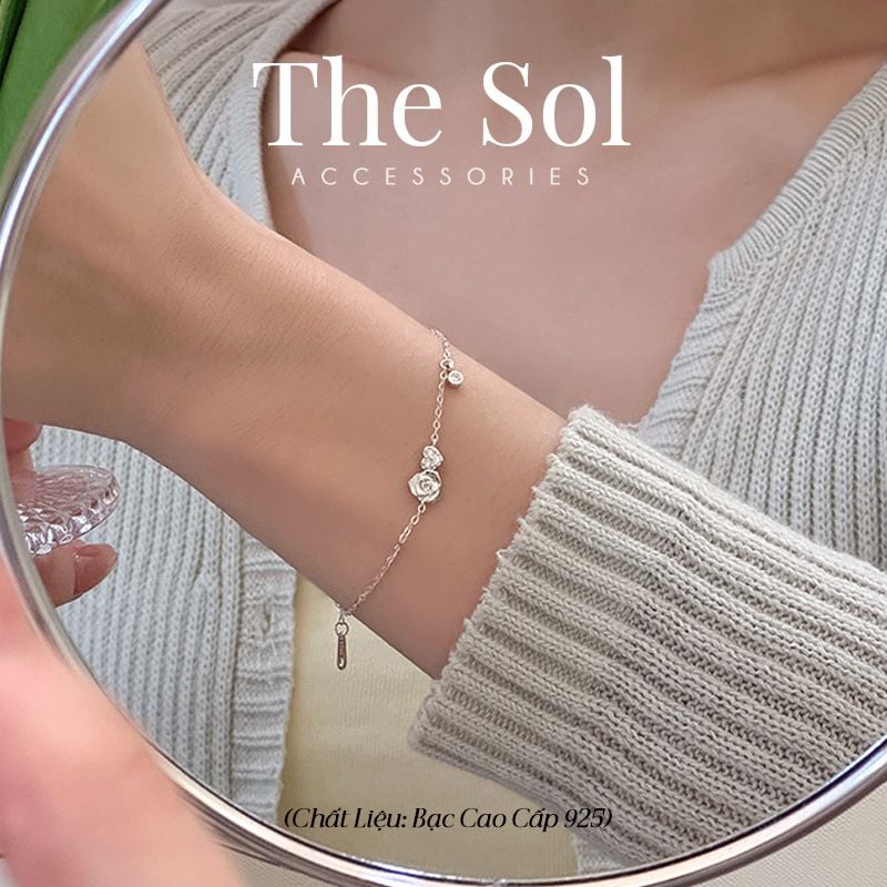  Lắc Tay Bạc Mini Rose 