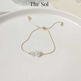  Lắc Tay Hàn Quốc Double Pearls 
