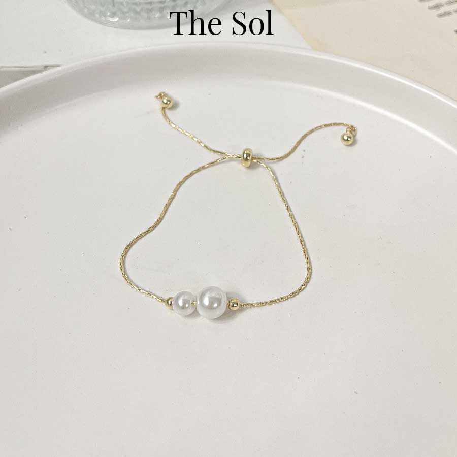  Lắc Tay Hàn Quốc Double Pearls 