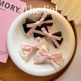  Kẹp Tóc Hàn Quốc Pink Ribbon & Bow - 1 Chiếc 