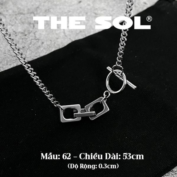  Dây Chuyền Titan Unisex Circle In Square OT - Mẫu 62 