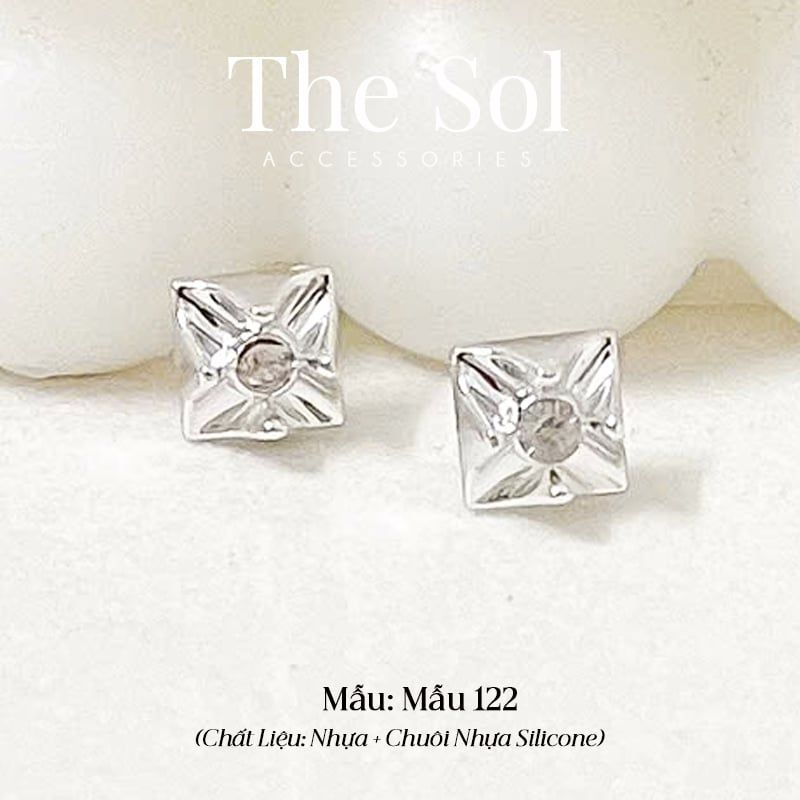  Bông Tai Nhựa 7K - BTN001 / BTN002 / BTN003 / BTN004 