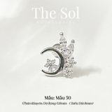  Khuyên Tai Thép Xi Mạ Fairy Moon - Mẫu 50 