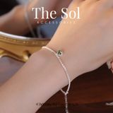  Lắc Tay Bạc Sphene Diamond 