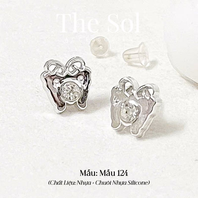  Bông Tai Nhựa 7K - BTN001 / BTN002 / BTN003 / BTN004 